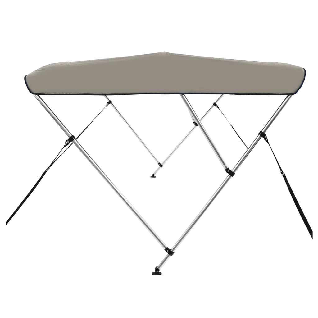3-Bow Bimini-Top Grau 183x160x137 cm