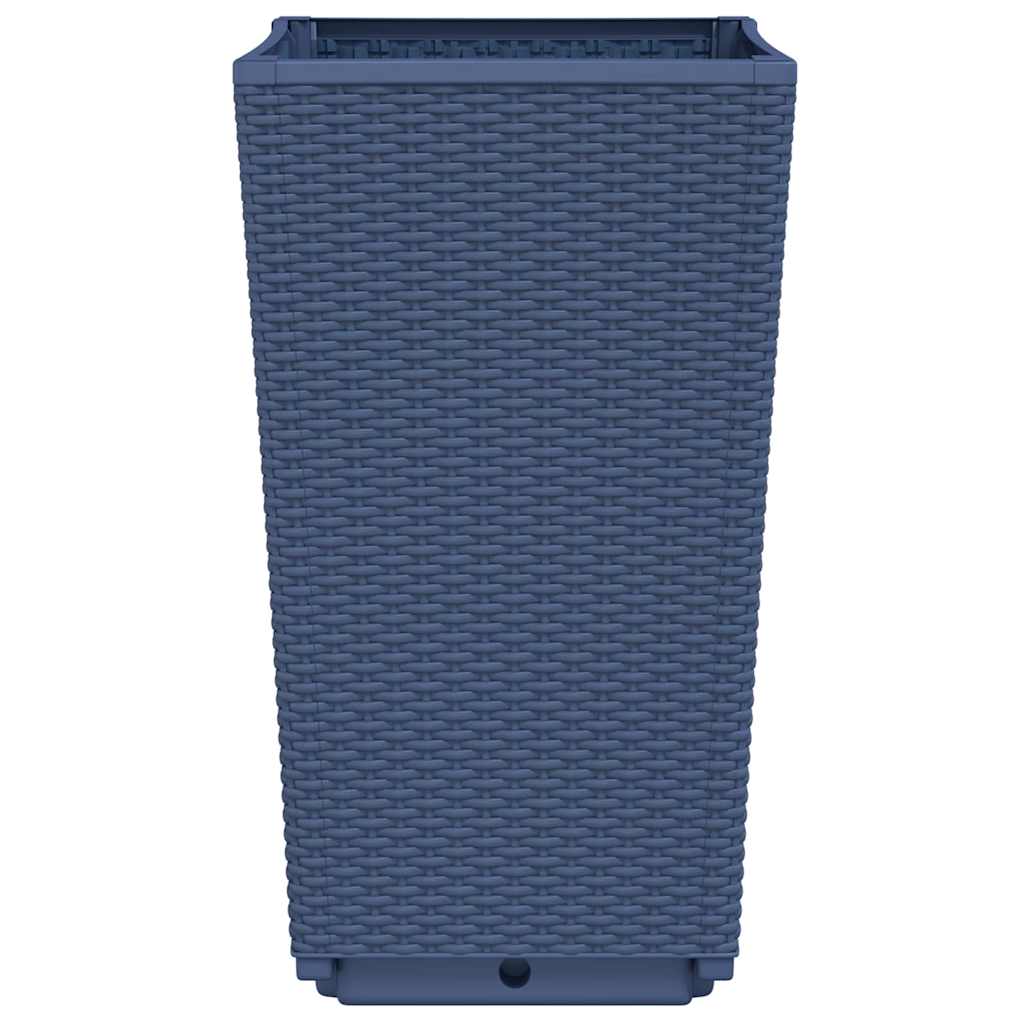 Pflanzkübel 4 Stk. Blaugrau 32,5x32,5x57 cm PP