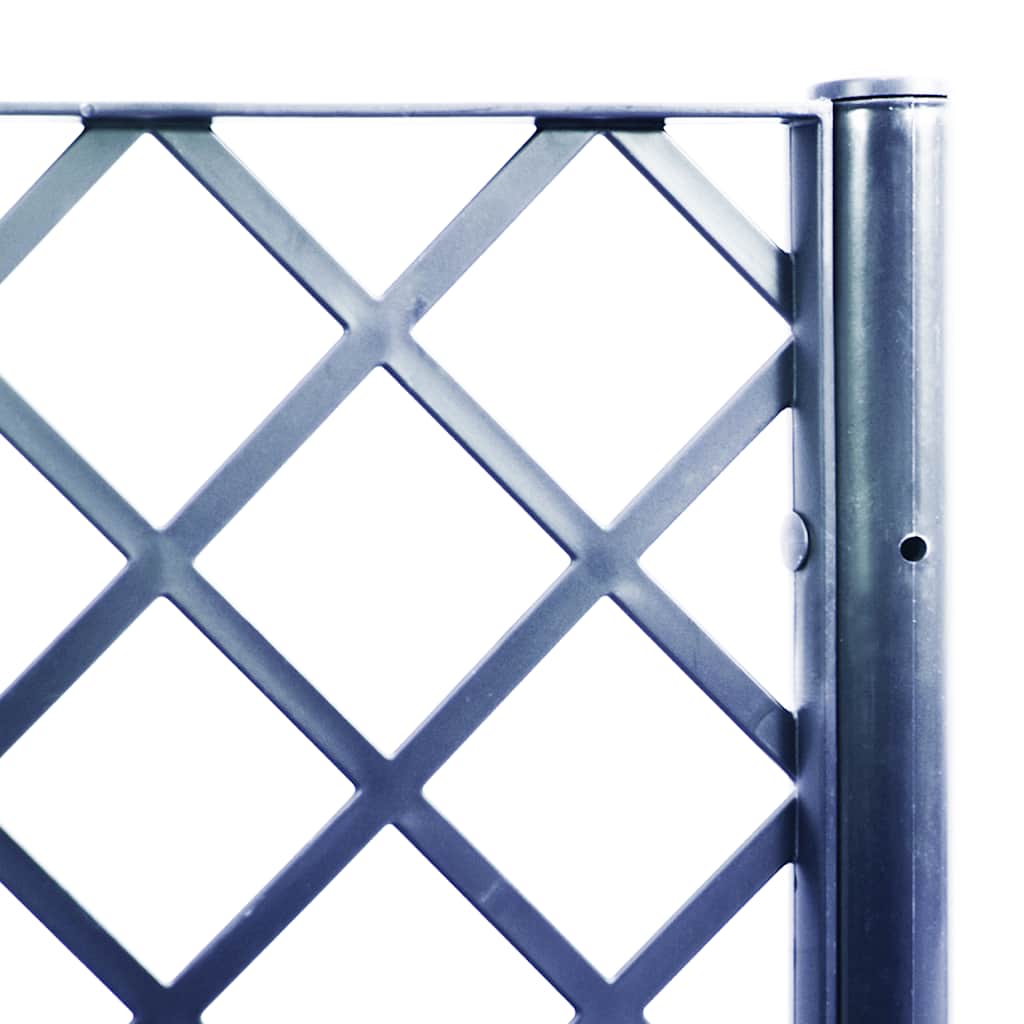 Pflanzkübel mit Rankgitter Blaugrau 160x40x140 cm PP