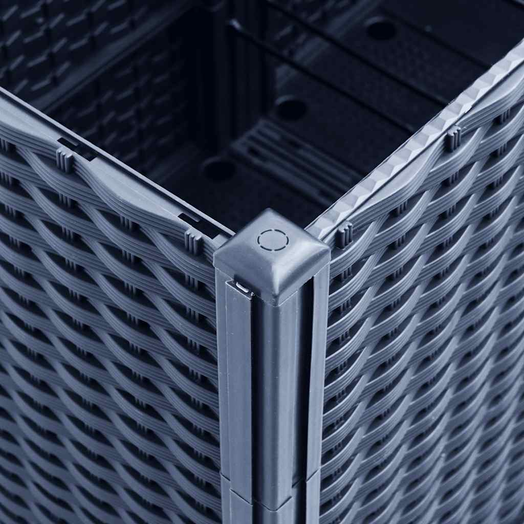 Pflanzkübel mit Rankgitter Blaugrau 160x120x140 cm PP