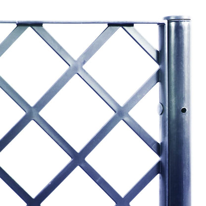 Pflanzkübel mit Rankgitter Blaugrau 80x40x142 cm PP