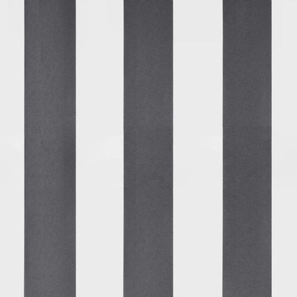 Markise Manuell mit LED Anthrazit & Weiß 450x350 cm