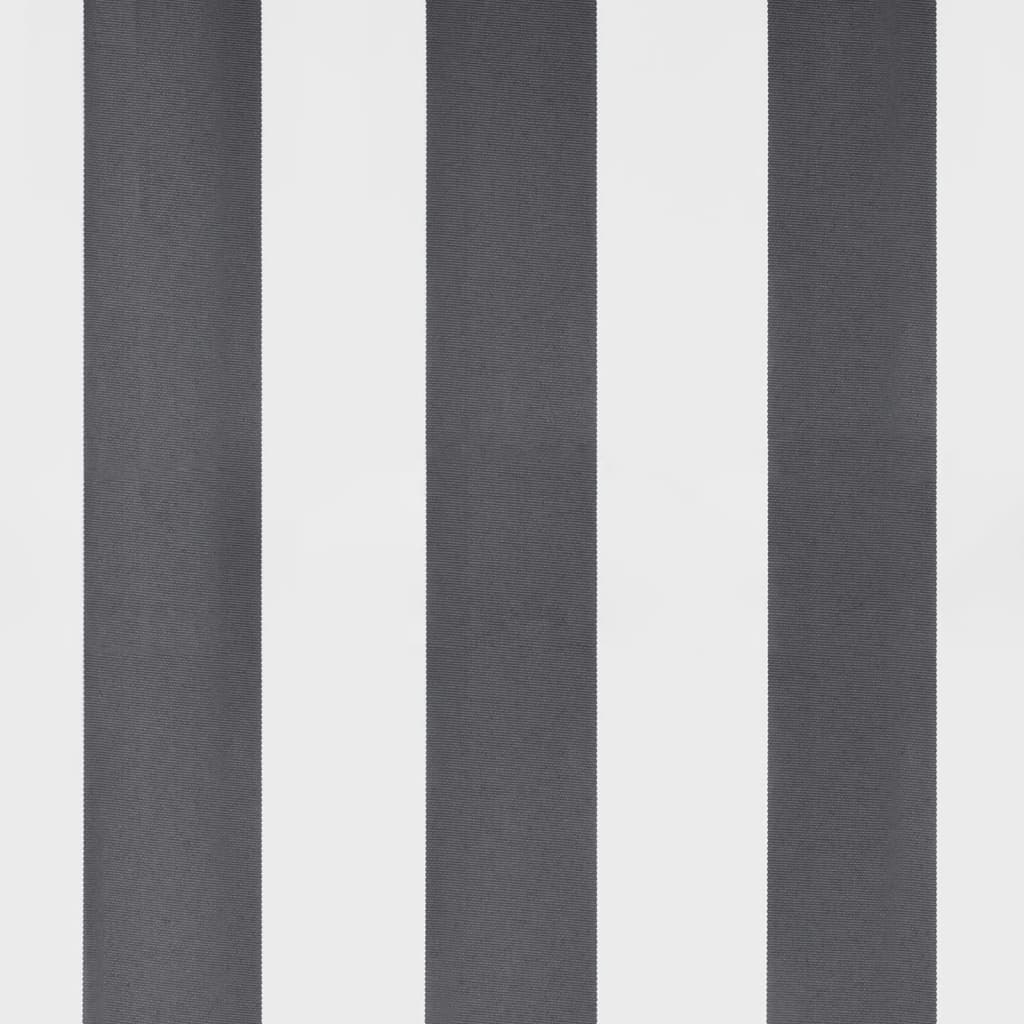 Markise Automatisch Anthrazit & Weiß 600x350 cm