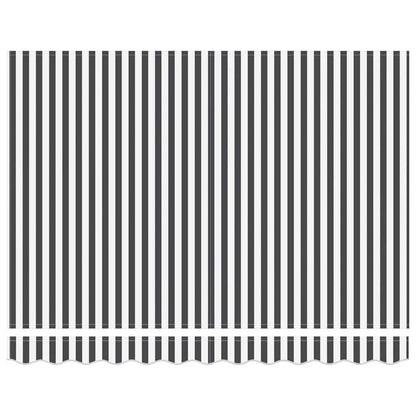 Markise Manuell Anthrazit & Weiß 300x250 cm