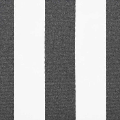 Markise Einziehbar Anthrazit und Weiß 5x3 m Stoff und Aluminium