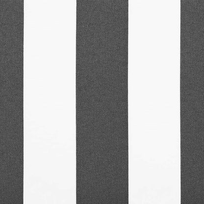 Markise Einziehbar Anthrazit und Weiß 4x3 m Stoff und Aluminium