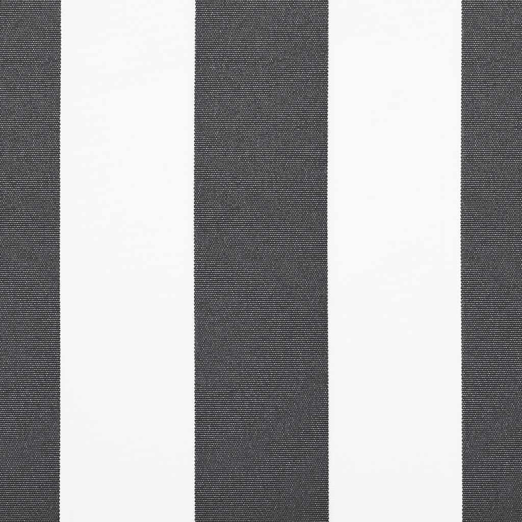 Markise Einziehbar Anthrazit und Weiß 4,5x3 m Stoff & Aluminium