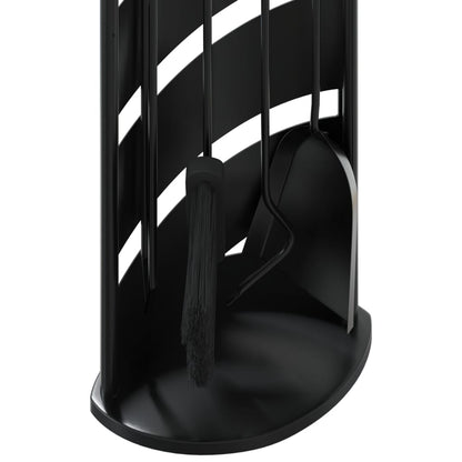 5-teiliges Kaminbesteck-Set 23 x 15 x 66 cm Stahl