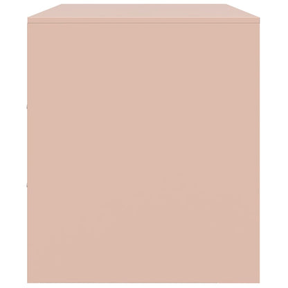 TV-Schrank Rosa 67x39x44 cm Stahl