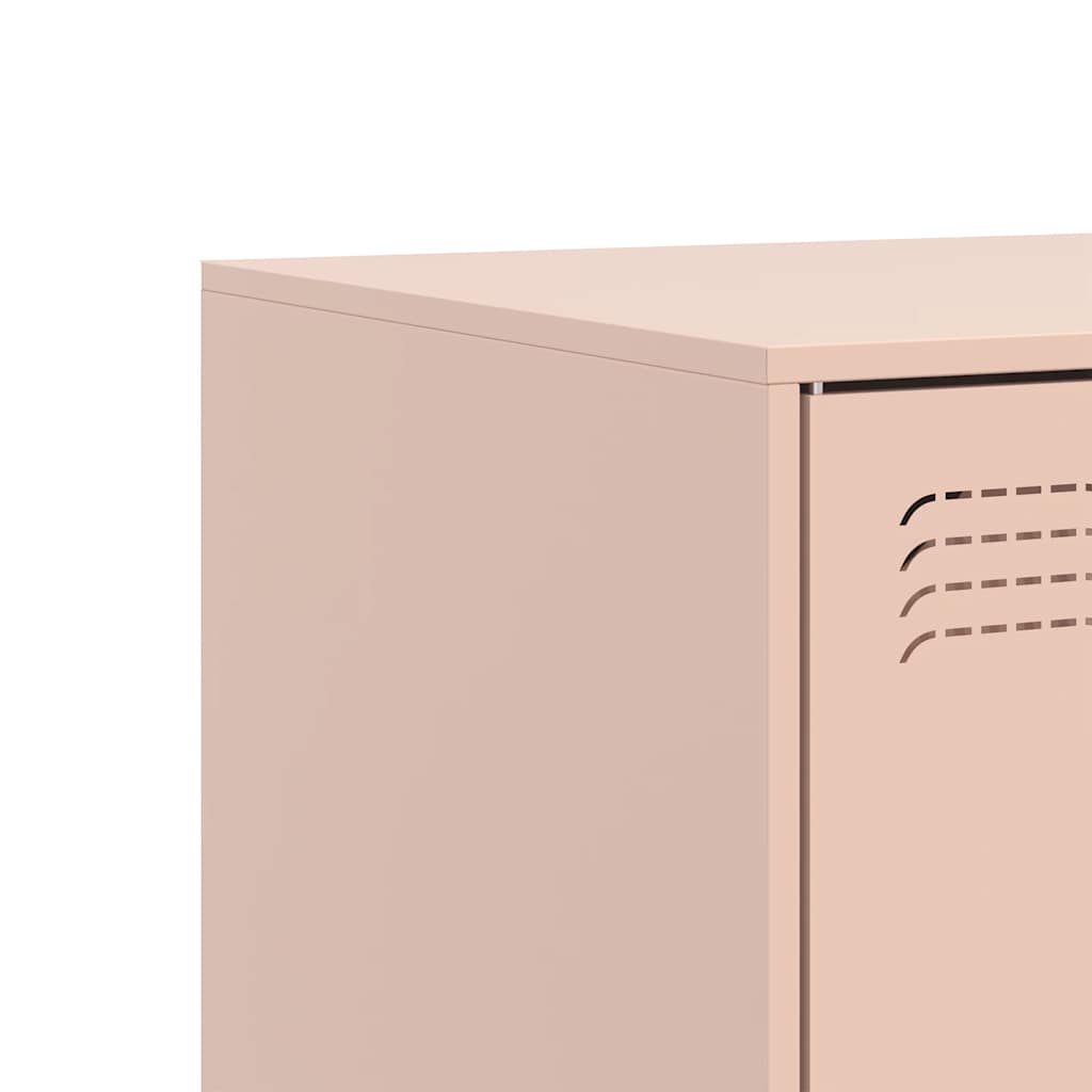 TV-Schrank Rosa 67x39x44 cm Stahl