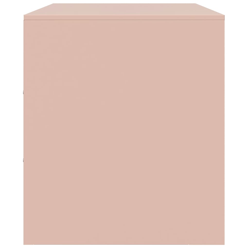 TV-Schränke 2 Stk. Rosa 67x39x44 cm Stahl