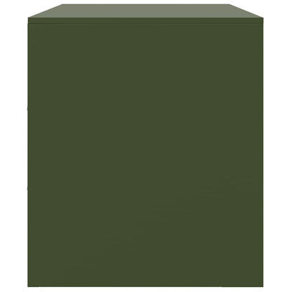 TV-Schrank Olivgrün 99x39x44 cm Stahl