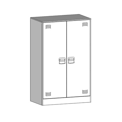 Sideboard Schwarz 67x39x107 cm Stahl