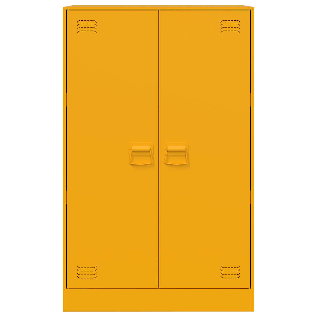 Sideboard Senfgelb 67x39x107 cm Stahl