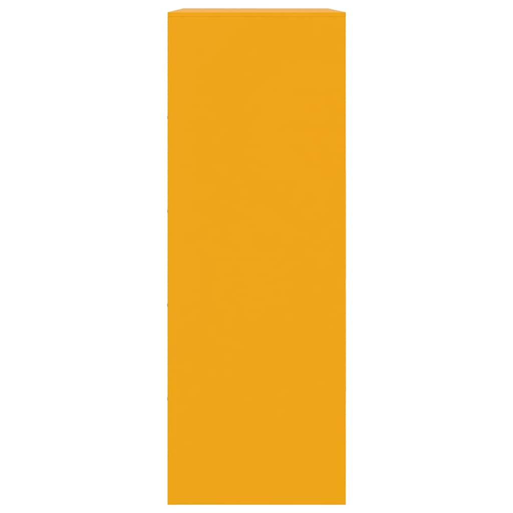 Sideboard Senfgelb 67x39x107 cm Stahl