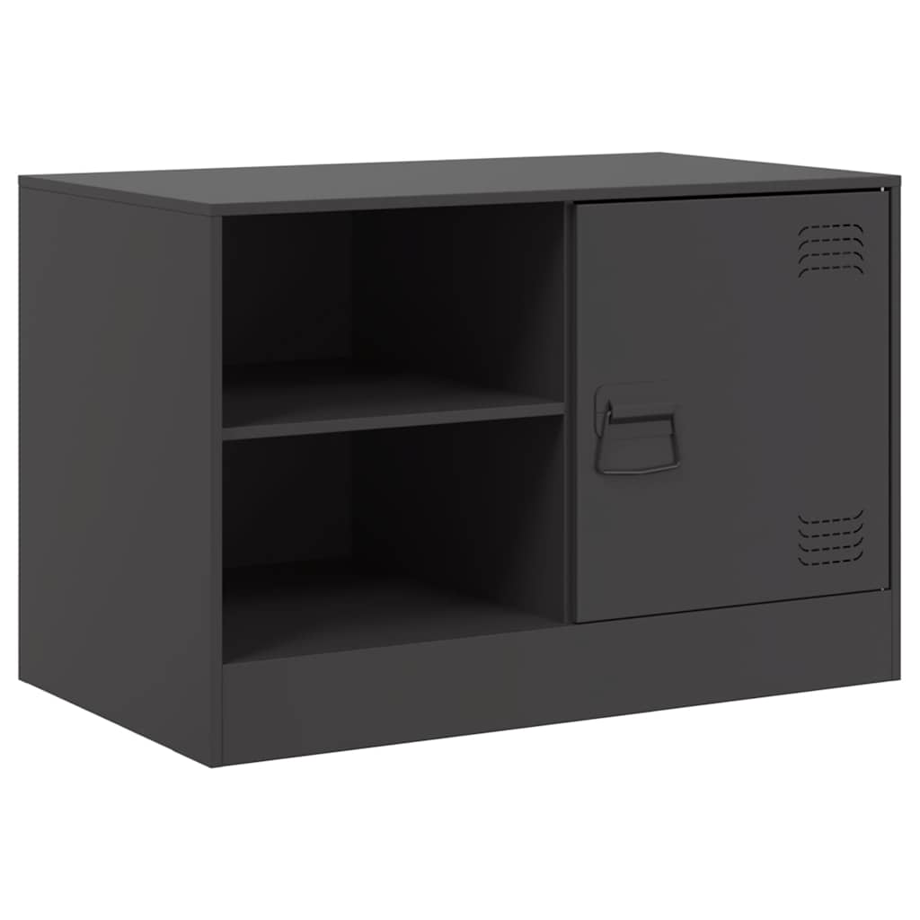 TV-Schrank Schwarz 67x39x44 cm Stahl
