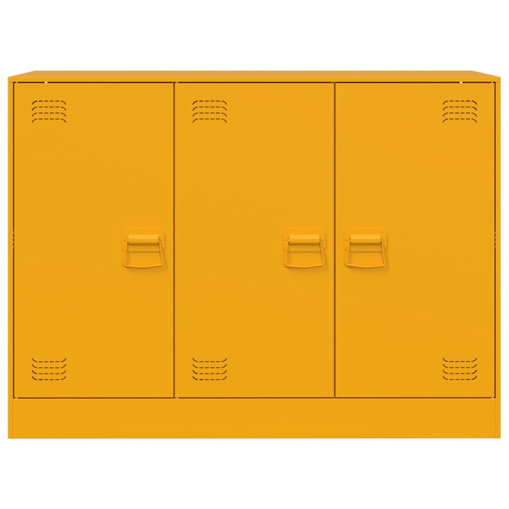 Sideboard Senfgelb 99x39x73 cm Stahl
