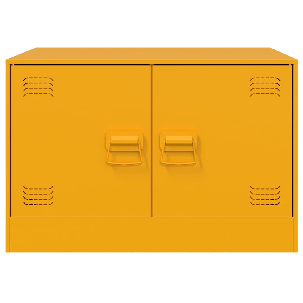 Couchtisch Senfgelb 67x50x44 cm Stahl