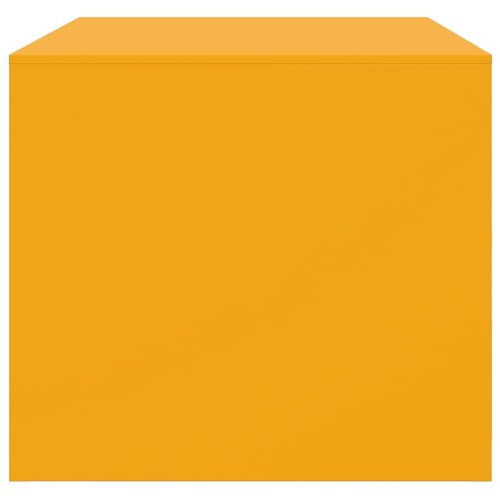 Couchtisch Senfgelb 67x50x44 cm Stahl