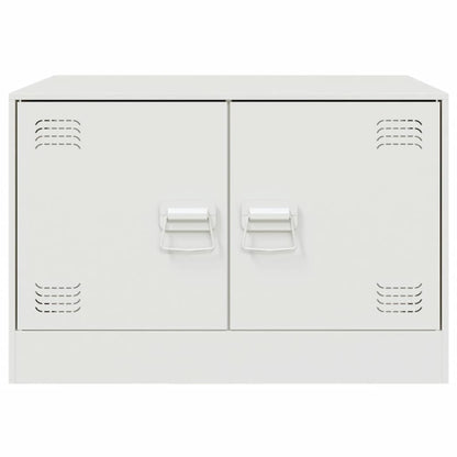 Couchtisch Weiß 67x50x44 cm Stahl