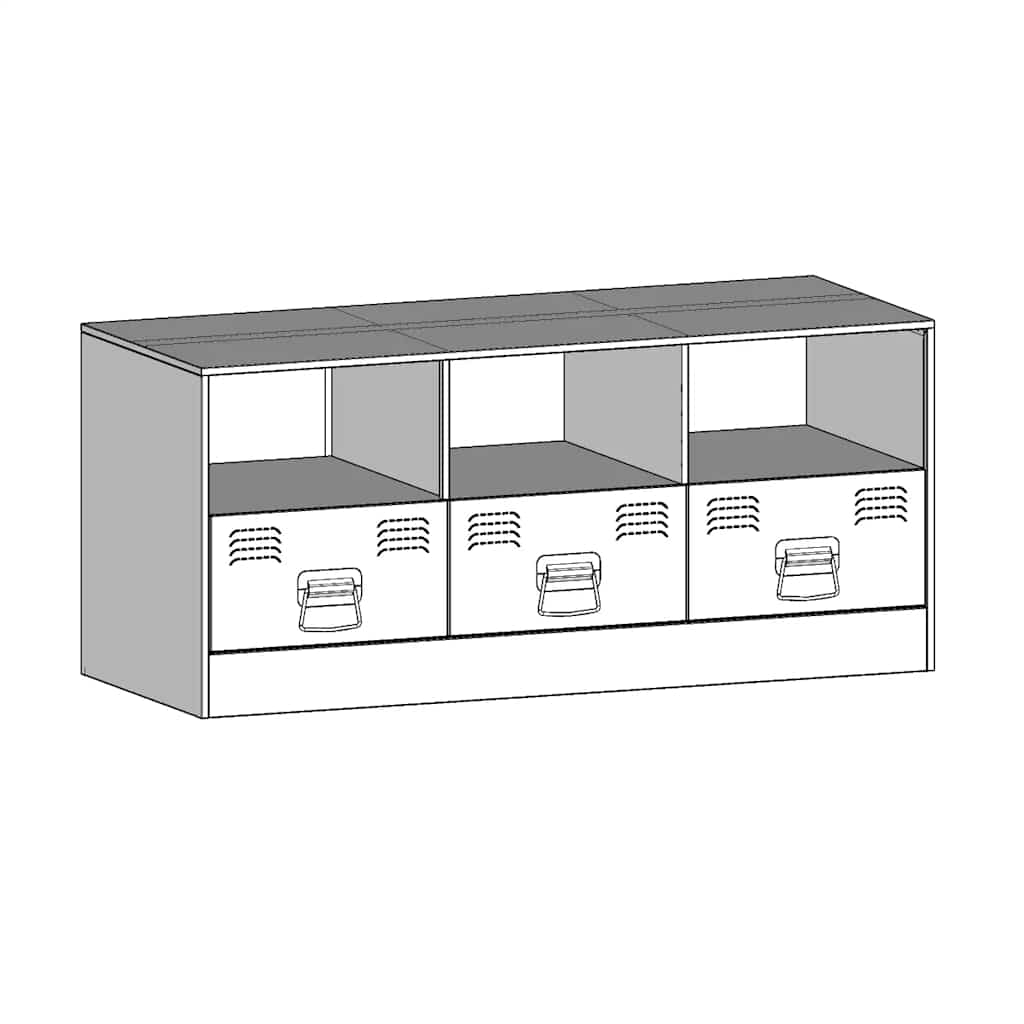 TV-Schrank Senfgelb 99x39x44 cm Stahl