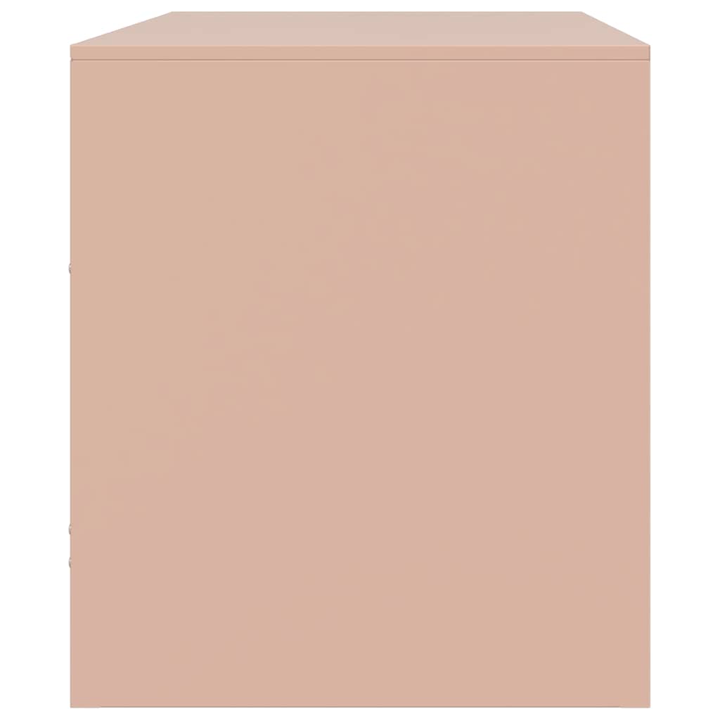 TV-Schrank Rosa 67x39x44 cm Stahl