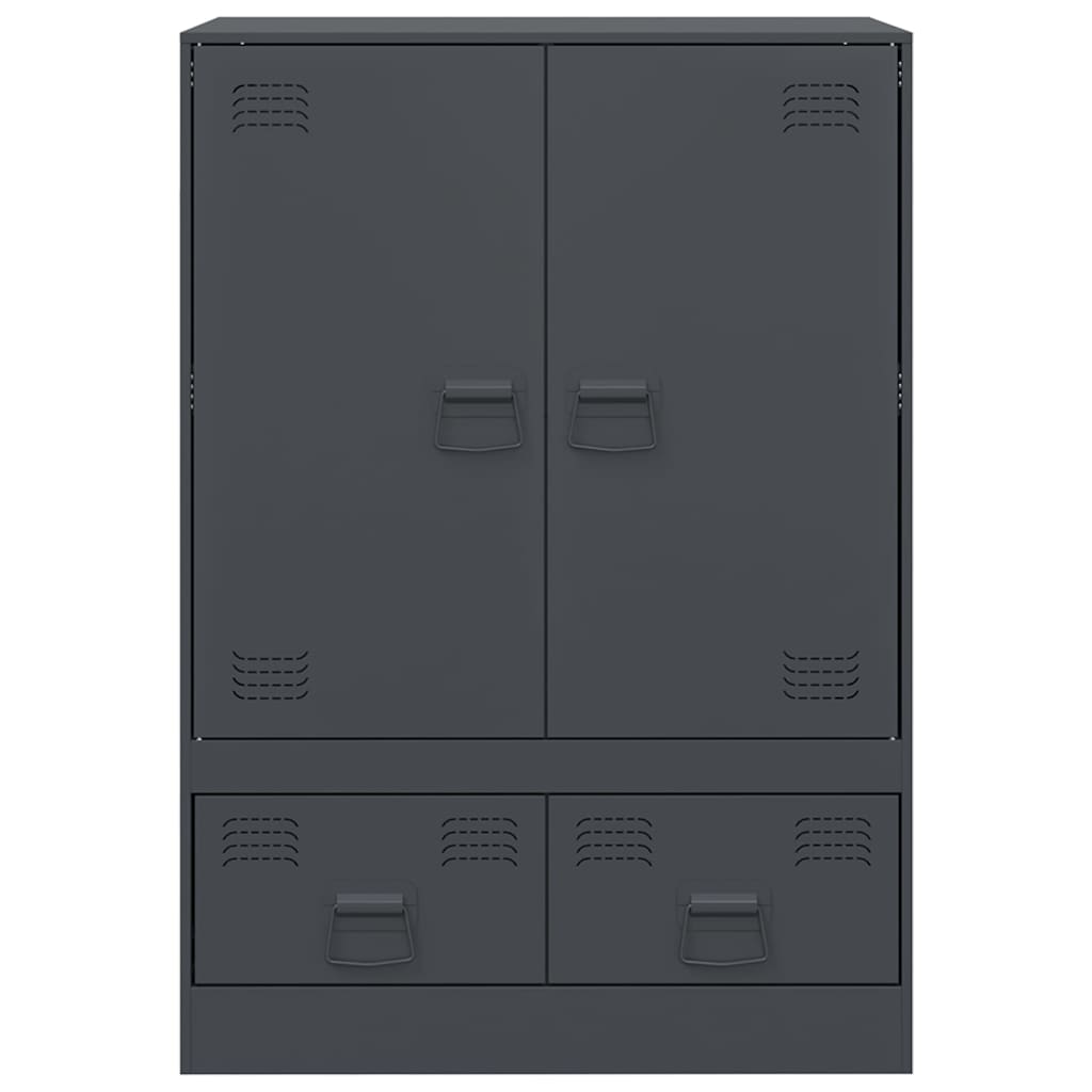 Highboard Anthrazit 67x39x95 cm Stahl