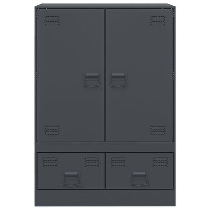 Highboard Anthrazit 67x39x95 cm Stahl