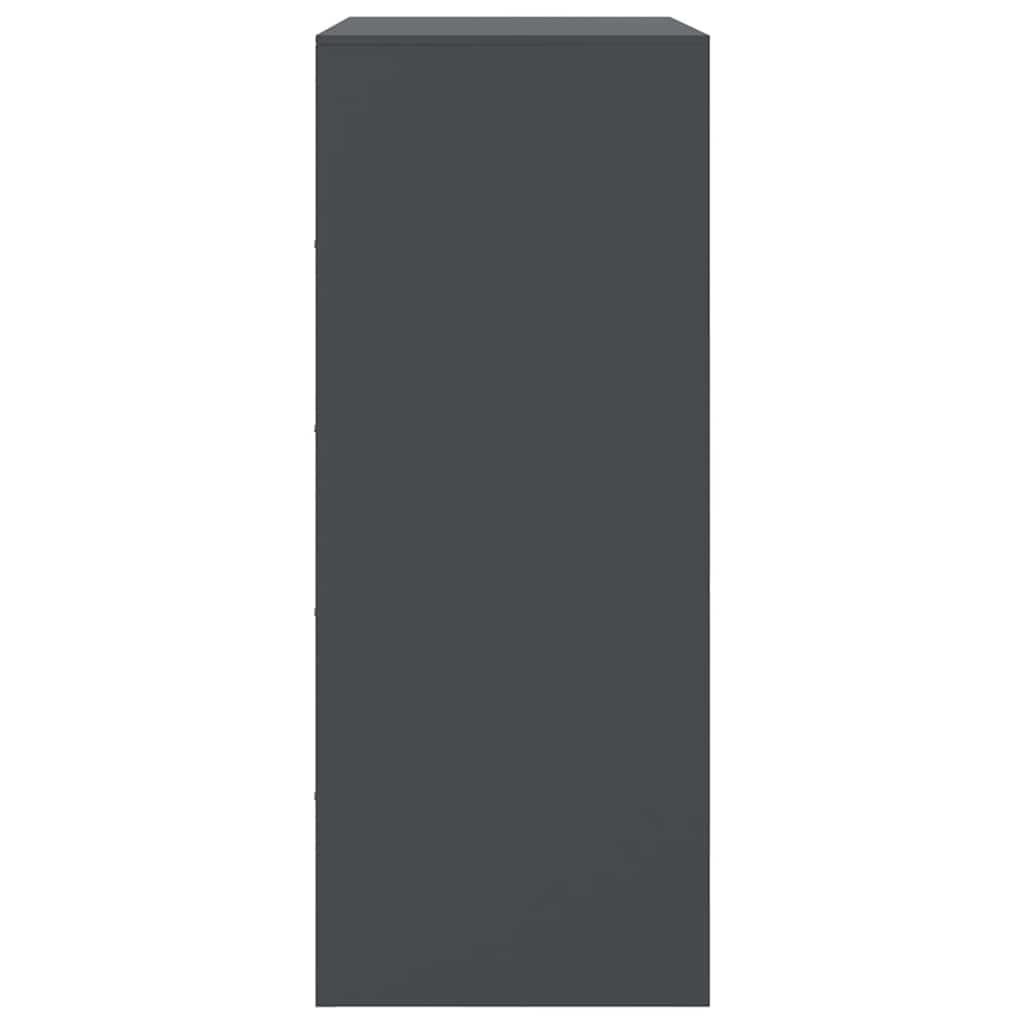 Highboard Anthrazit 67x39x95 cm Stahl