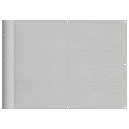 Balkon-Sichtschutz Hellgrau 75x800 cm 100 % Polyester-Oxford