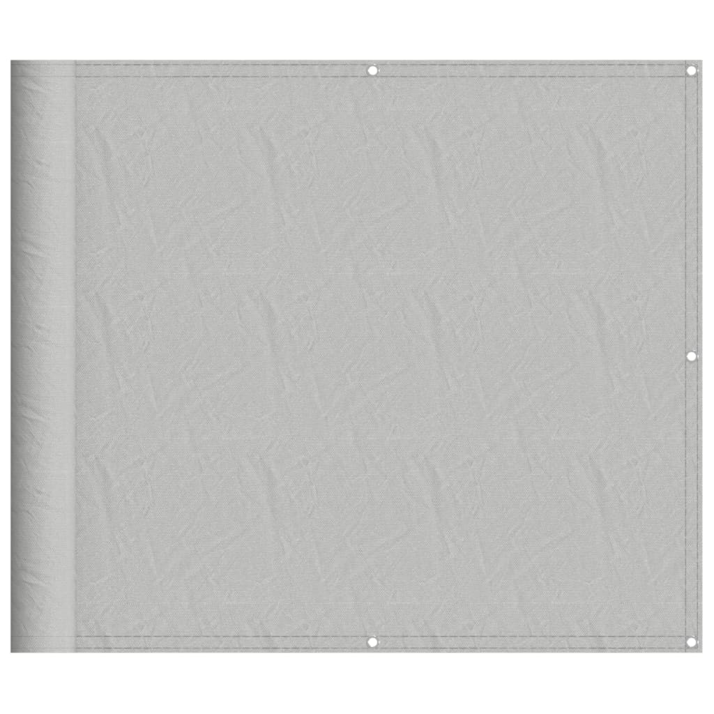 Balkon-Sichtschutz Hellgrau 90x600 cm 100 % Polyester-Oxford