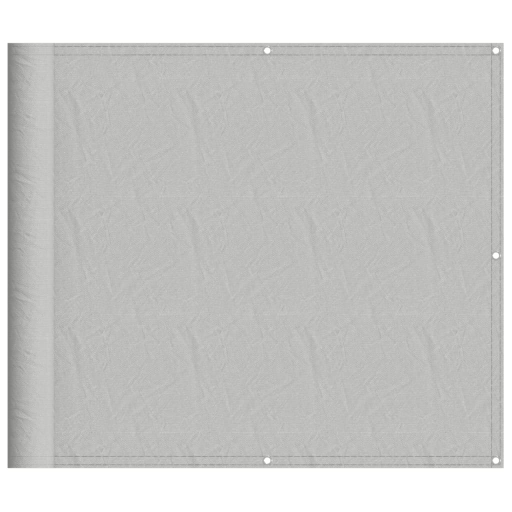 Balkon-Sichtschutz Hellgrau 90x700 cm 100 % Polyester Oxford