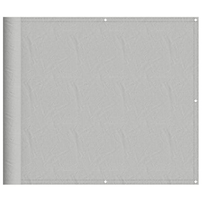 Balkon-Sichtschutz Hellgrau 90x700 cm 100 % Polyester Oxford