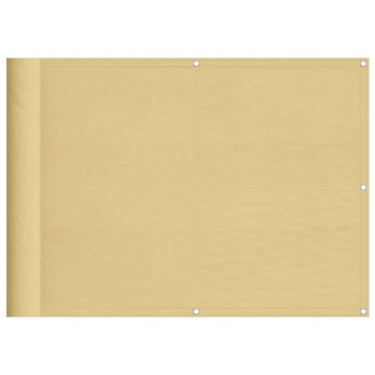 Balkonsichtschutz Sandfarben 75x700 cm 100 % Polyester-Oxford