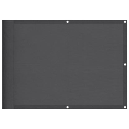 Balkon-Sichtschutz Anthrazit 75x1000 cm 100 % Polyester-Oxford