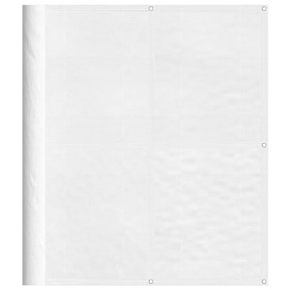 Balkon-Sichtschutz Weiß 120x700 cm 100 % Polyester-Oxford
