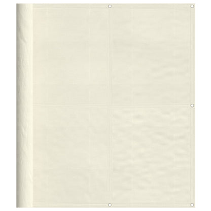 Balkon-Sichtschutz Creme 120x700 cm 100 % Polyester-Oxford
