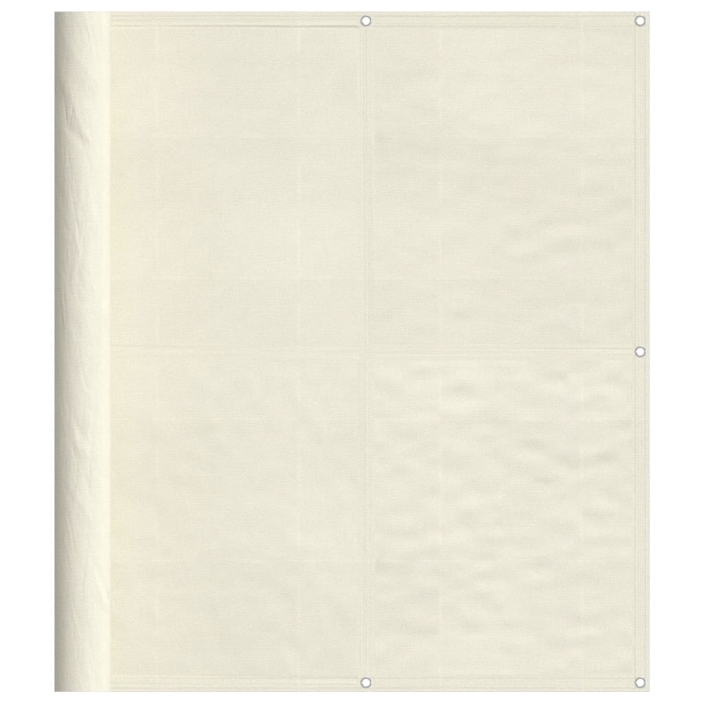 Balkon-Sichtschutz Creme 120x800 cm 100 % Polyester-Oxford