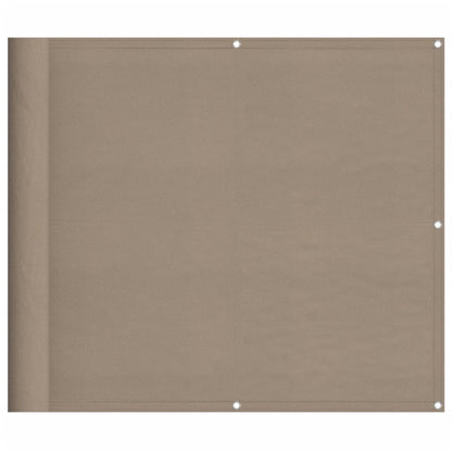 Balkon-Sichtschutz Taupe 90x700 cm 100 % Polyester-Oxford