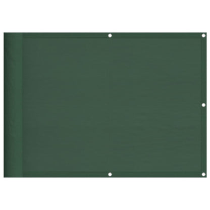 Balkon-Sichtschutz Dunkelgrün 75x1000 cm 100 % Polyester-Oxford