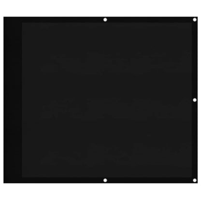 Balkon-Sichtschutz Schwarz 90x1000 cm 100 % Polyester-Oxford