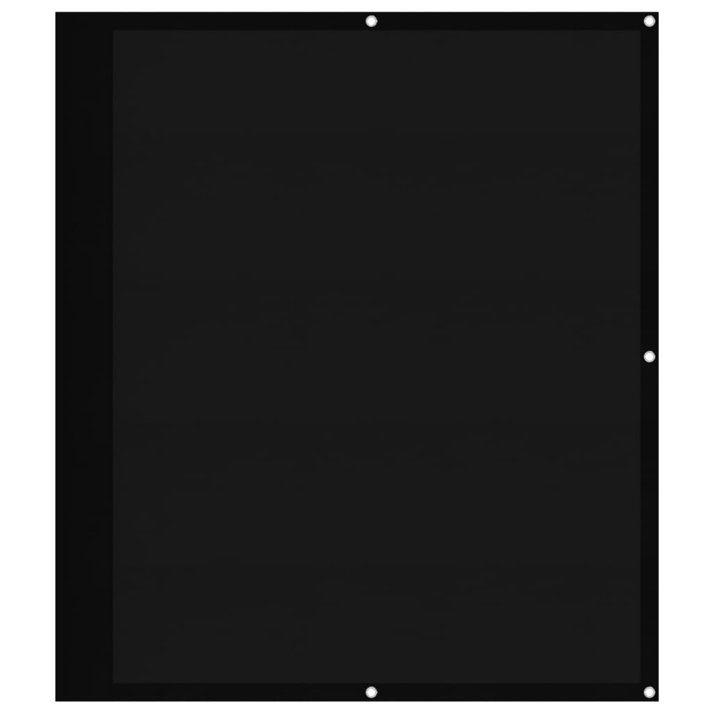 Balkon-Sichtschutz Schwarz 120x700 cm 100 % Polyester-Oxford