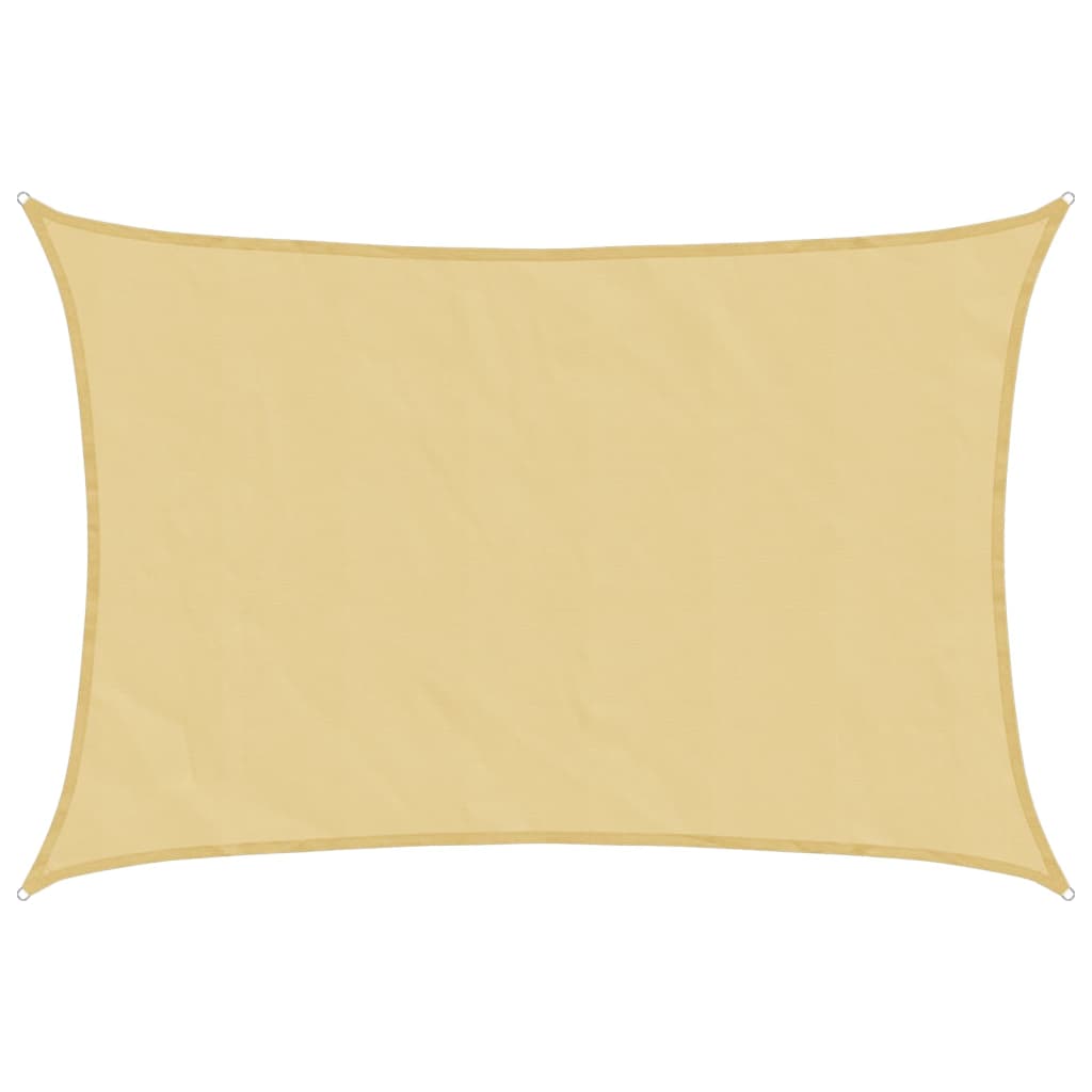 Sonnensegel Sandfarbe 4,5x3 m 100% Polyester Oxford