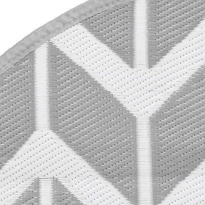 Outdoor-Teppich ARAKIL Grau Ø160 cm PP