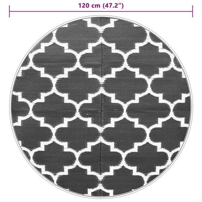 Outdoor-Teppich ARAKIL Blau Ø120 cm PP