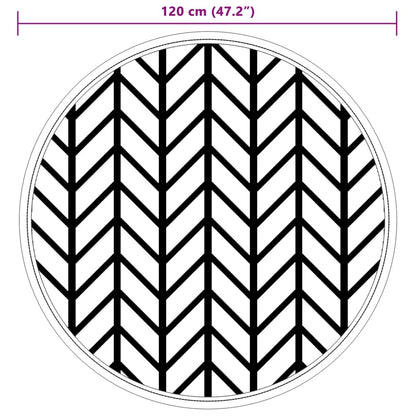 Outdoor-Teppich ARAKIL Grau Ø120 cm PP