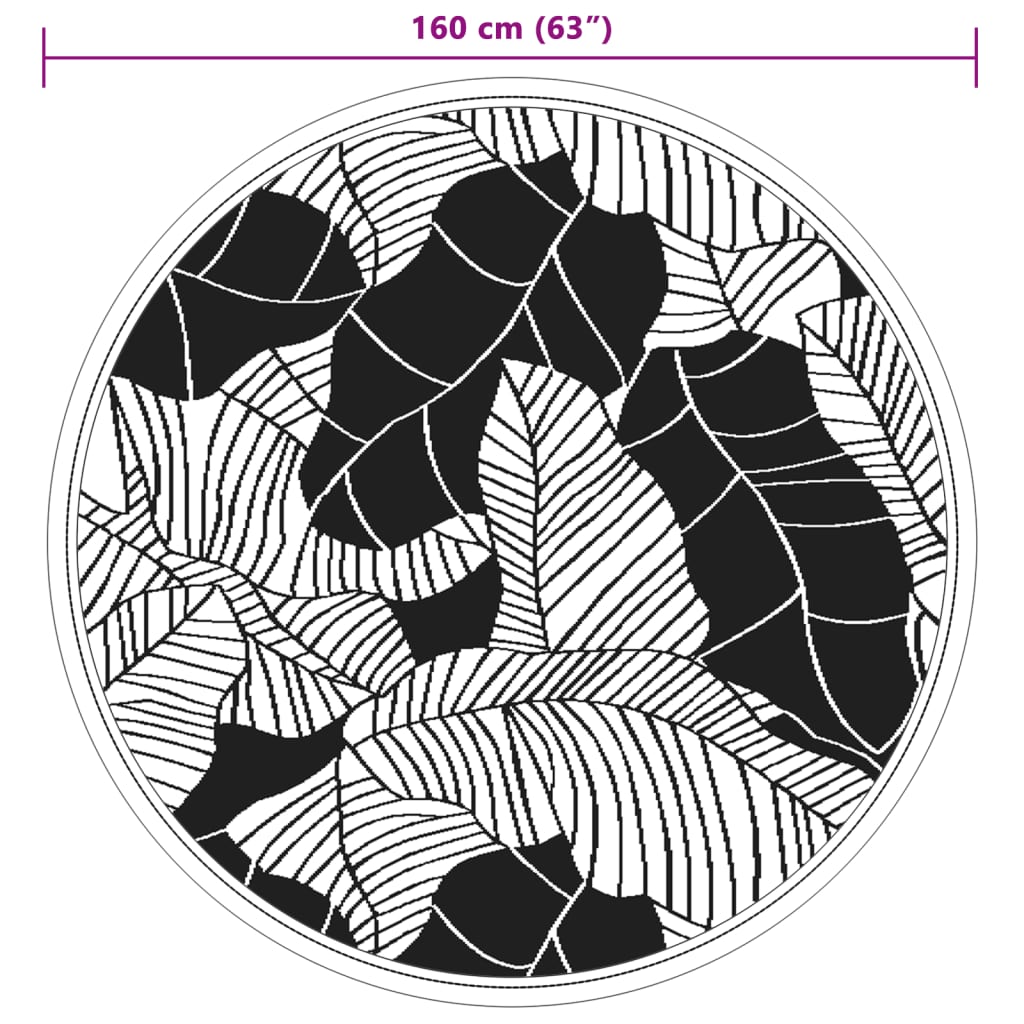 Outdoor-Teppich ARAKIL Grün Ø160 cm PP