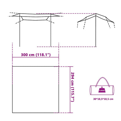 Tarp Grün 300x294 cm Wasserdicht