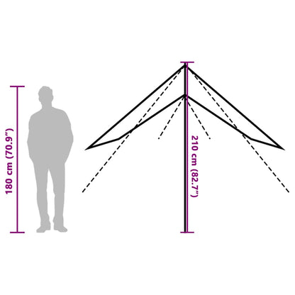 Tarp Orange 460x305x210 cm Wasserdicht