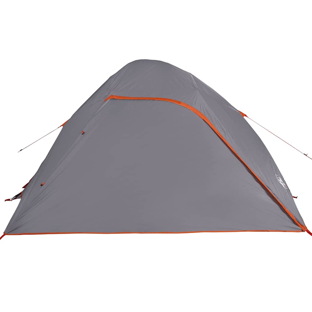 Kuppel-Campingzelt 4 Personen Grau Wasserdicht